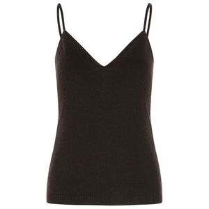Lisa Yang 'Nala' Dark Oak Cashmere Tank Top Women